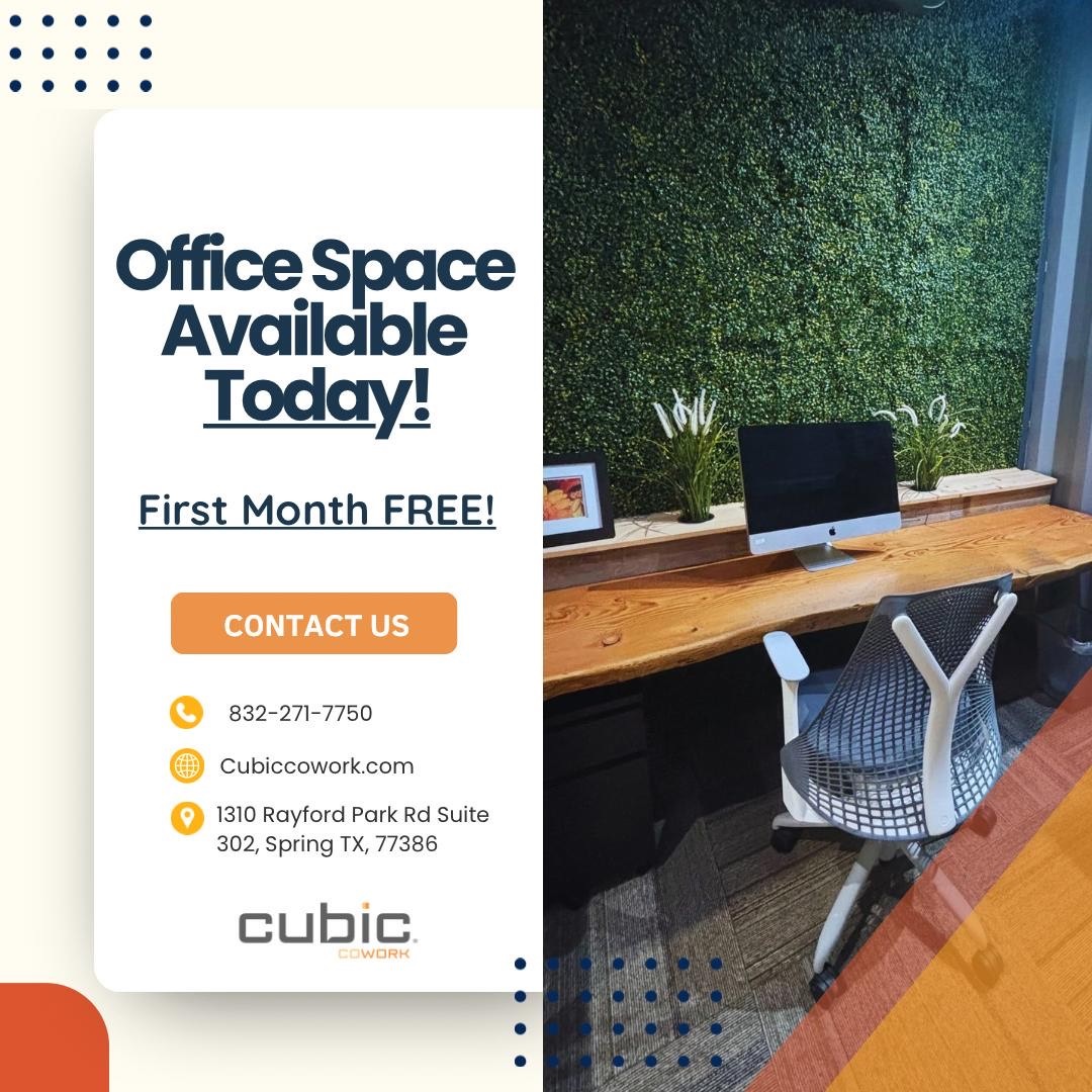 Cubiccowork First Month FREE