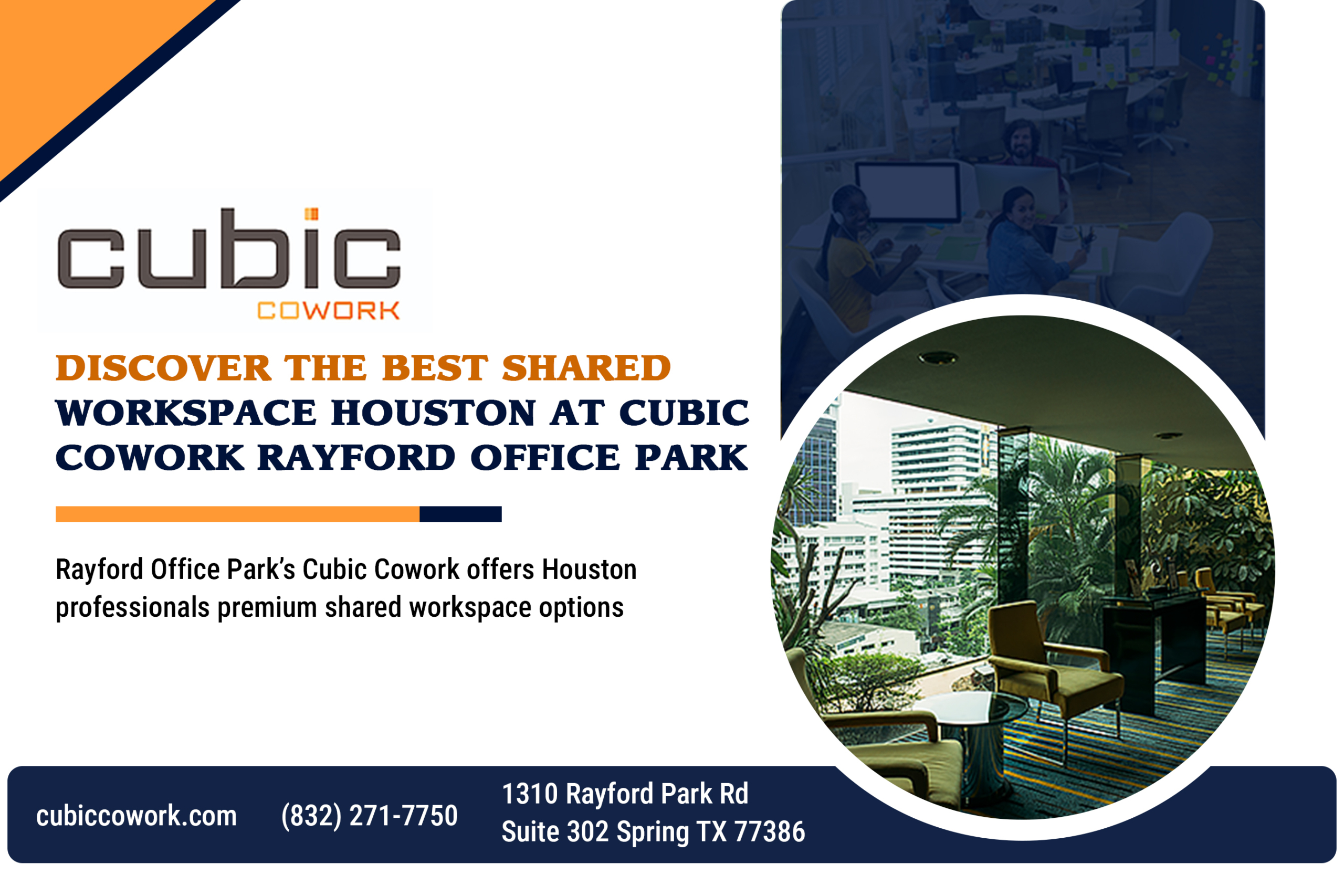 Discover the Best Shared Workspace Houston at Cubic Cowork Rayford Office Park
